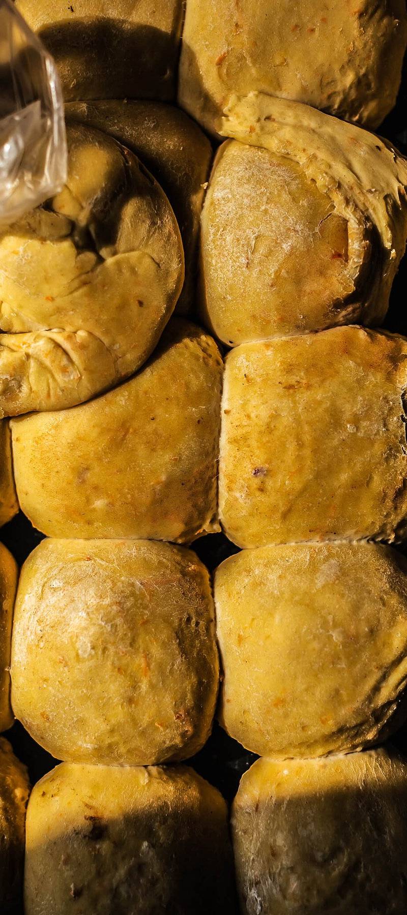 Mandazi pile.