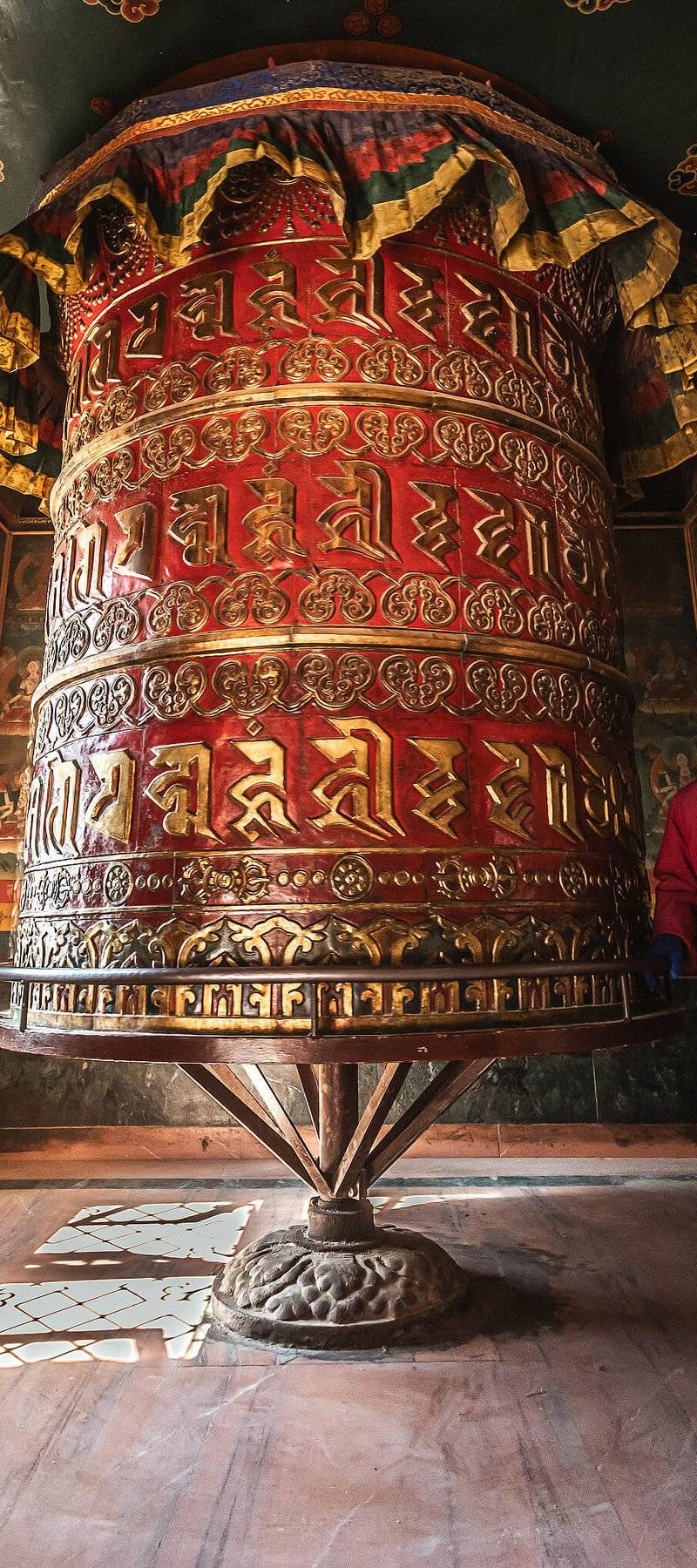 Prayer wheel.