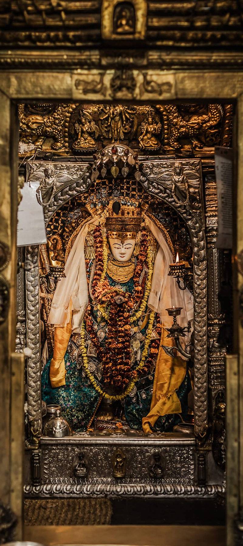 Gilded shrine.
