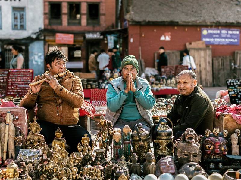 Trinket sellers.