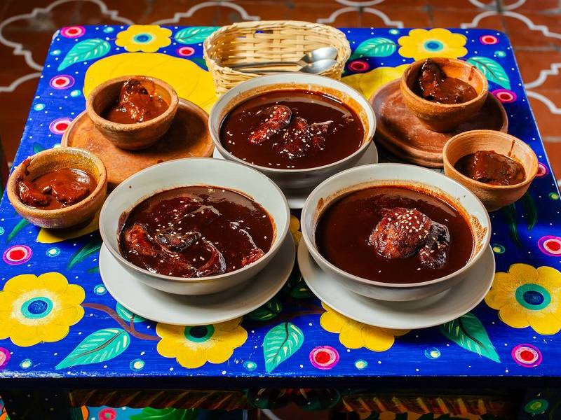 Rich mole bowls.