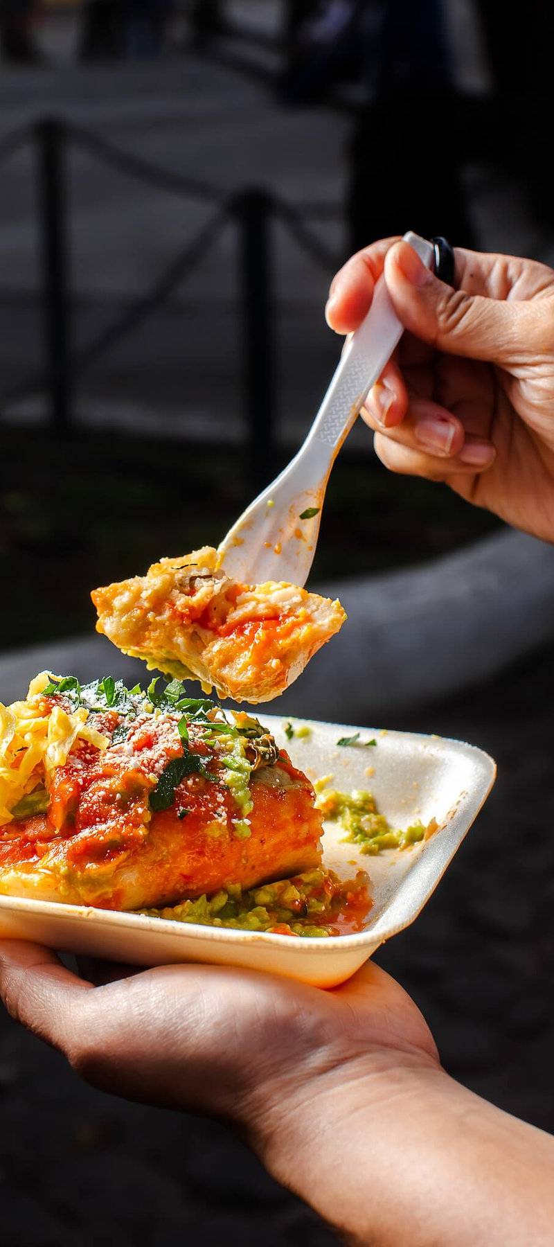 Steamed tamales.