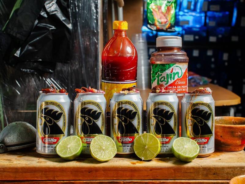 Lime and chilli picosita beer.
