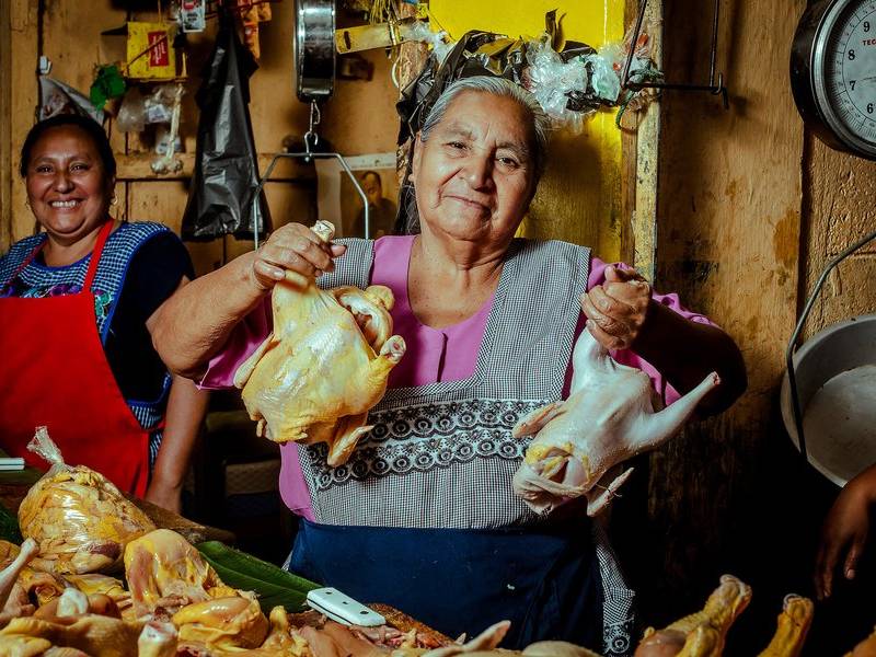 Chicken-market aunties.