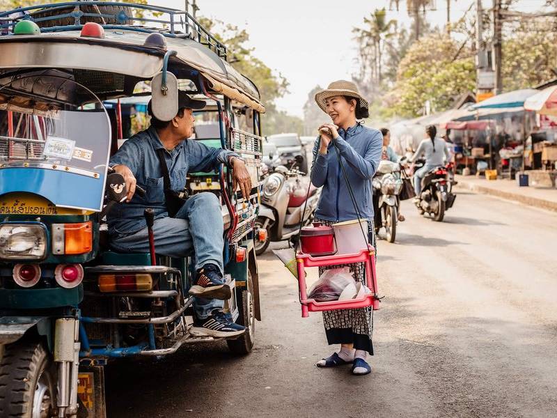 Tuk-tuk delivery.