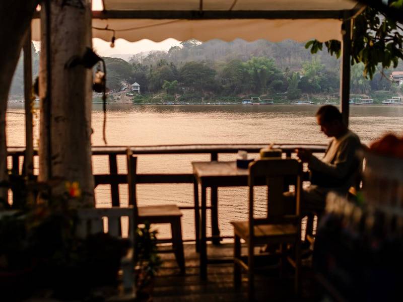 Sunset on the Mekong.