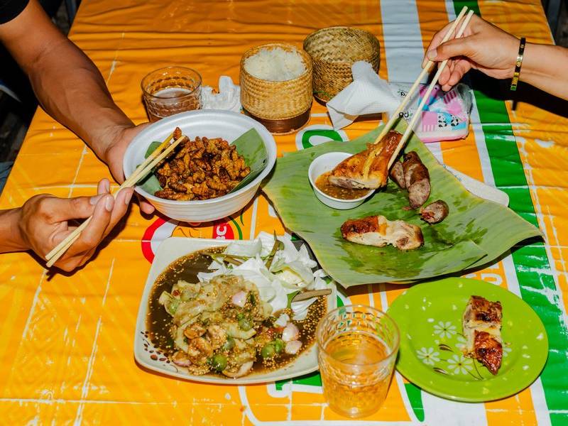 Lao lunch.