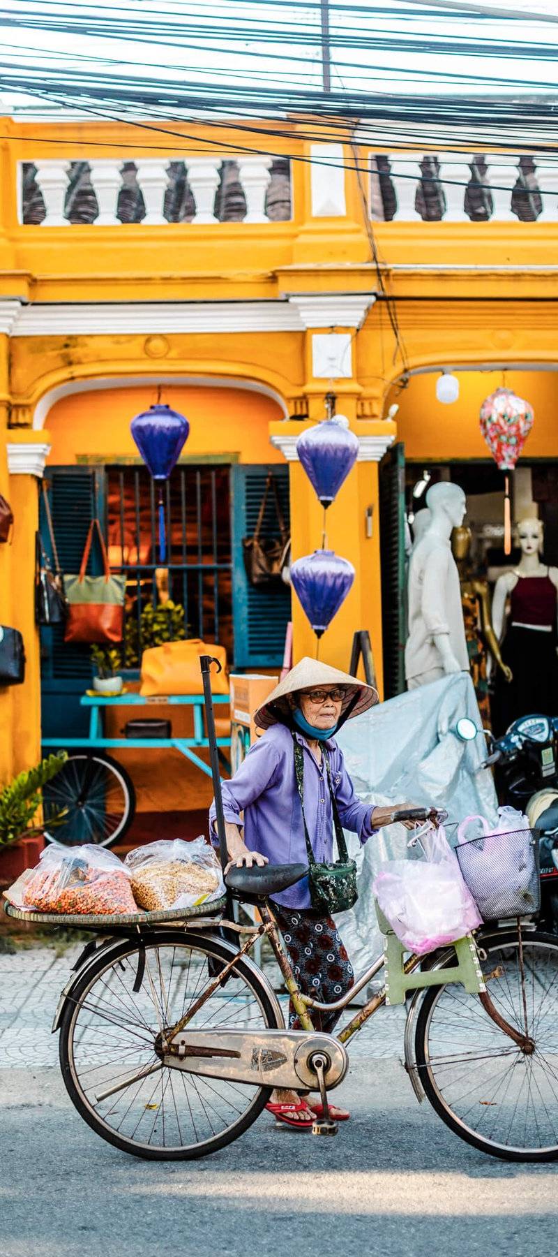 Bicycle vendor.