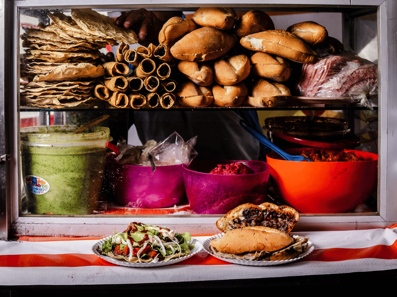 The torta cart.