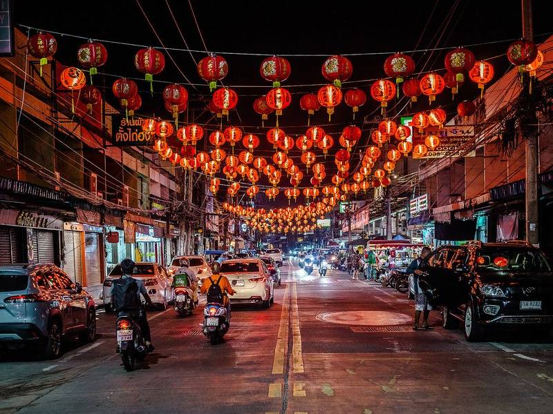 Chinatown lanterns.