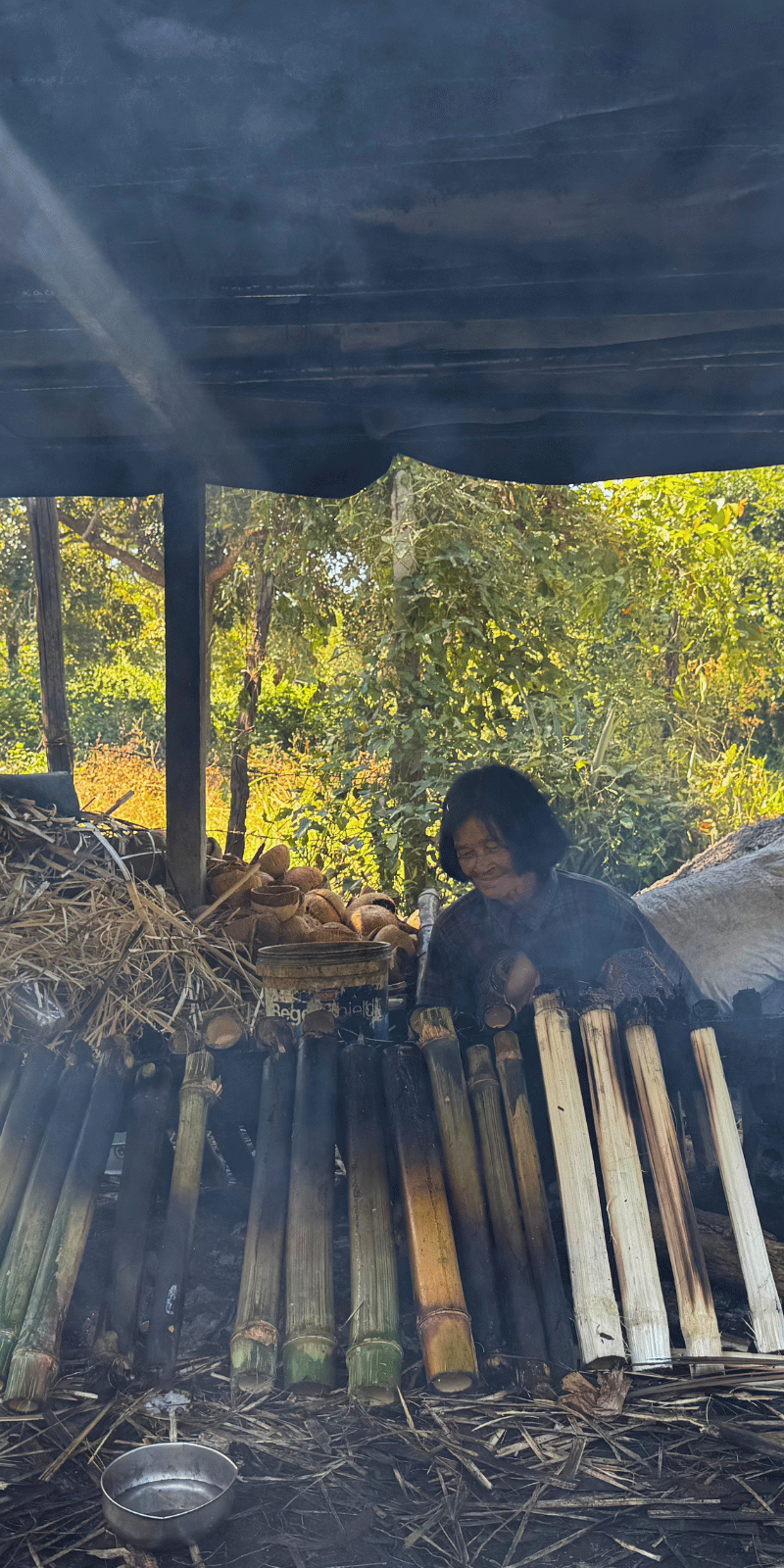Kralan bamboo rice.