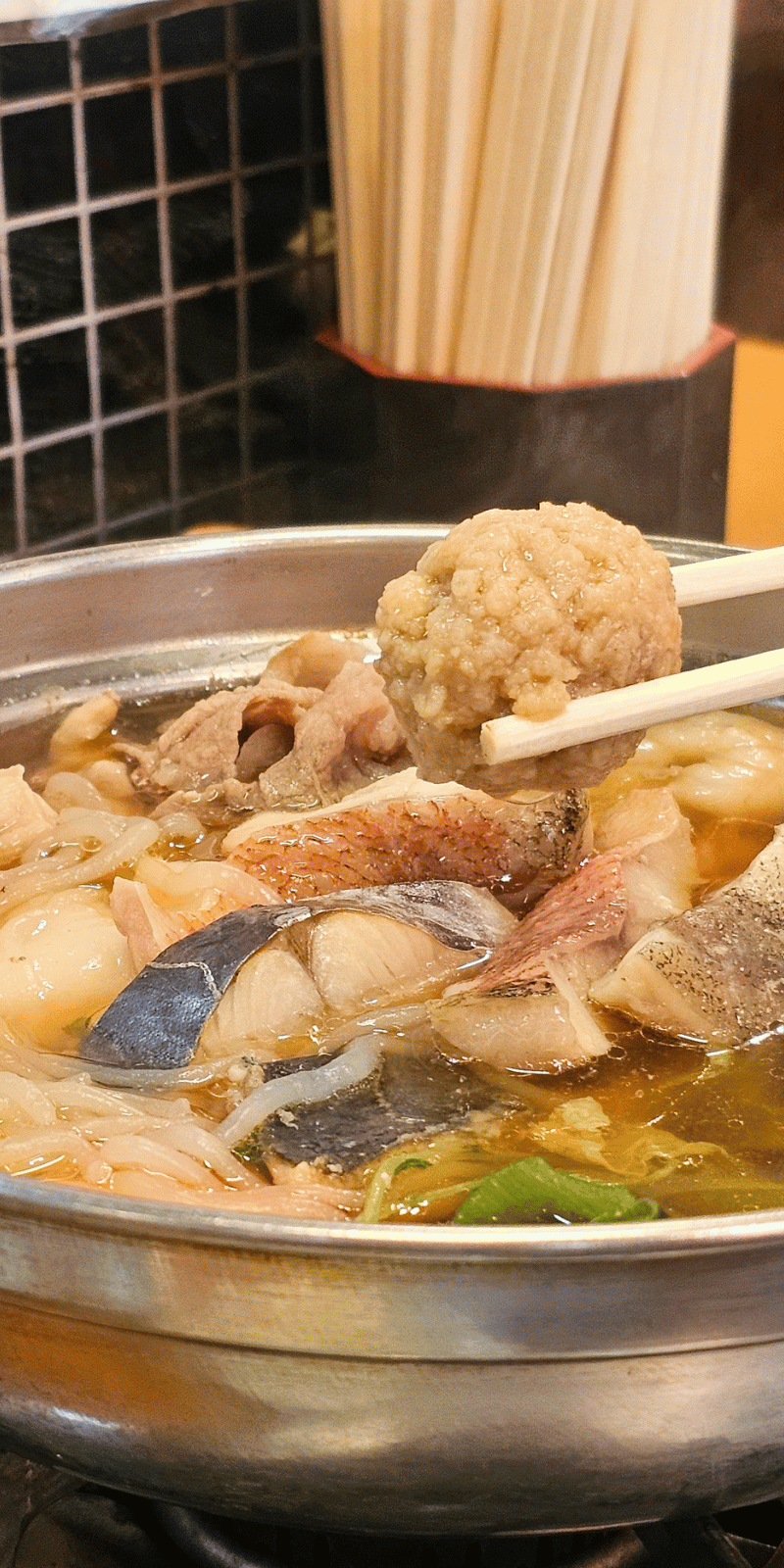 Seafood hotpot.