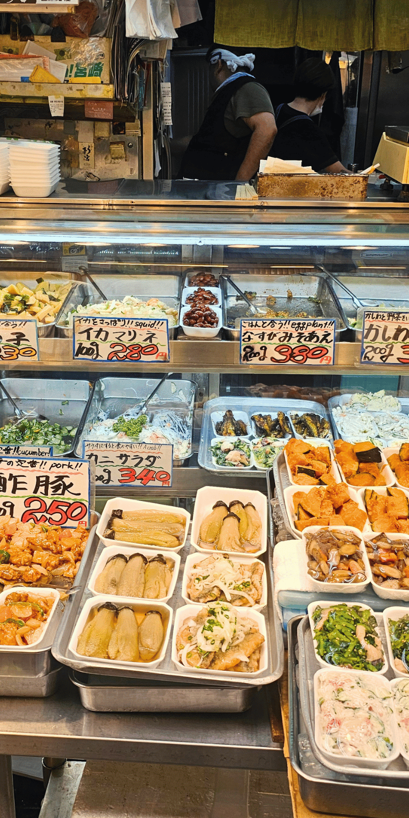 Market dishes.