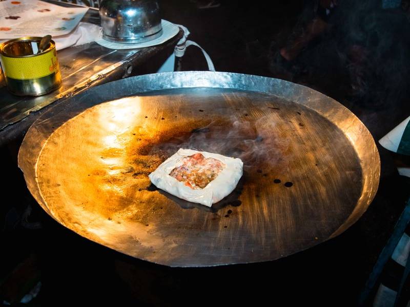 Zanzibar 'pizza'.