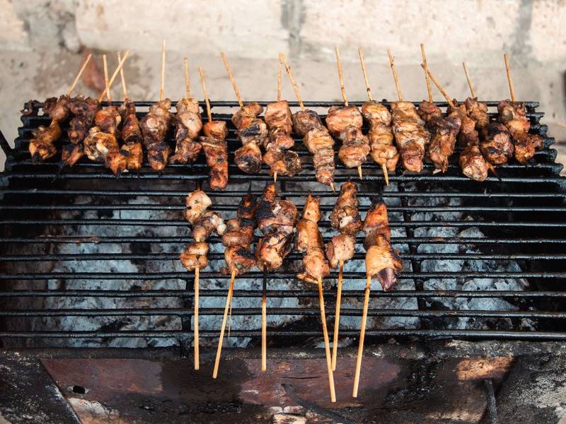 Mishkaki grill.
