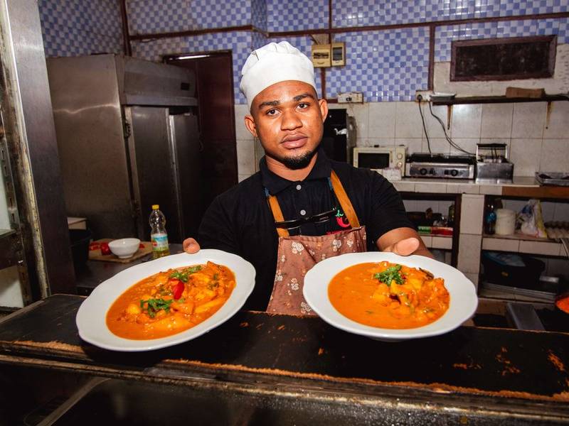 Ngisi wa nazi coconut curry.