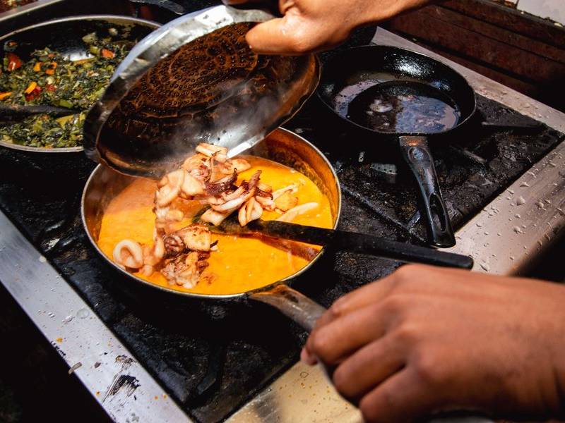 Ngisi wa nazi coconut curry.