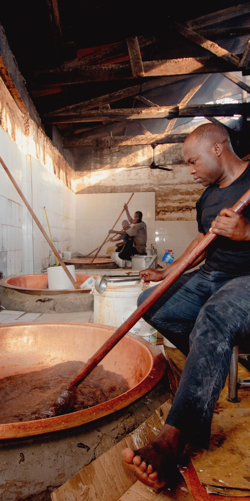 Stirring factory.