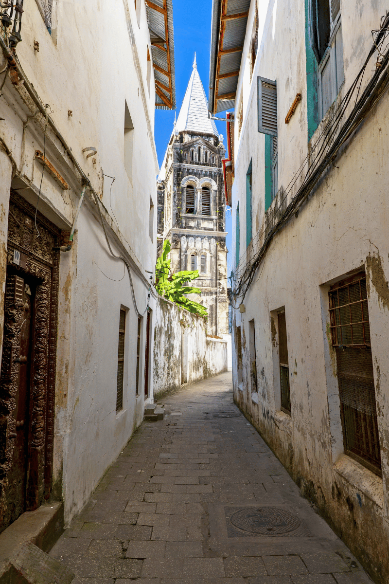 Alley through Stone Town.
