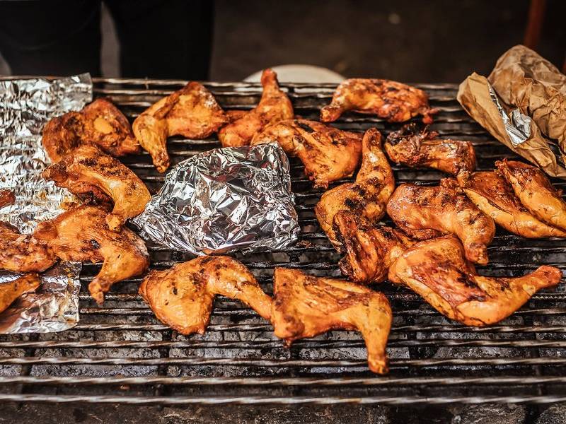 Rack of kuku choma.