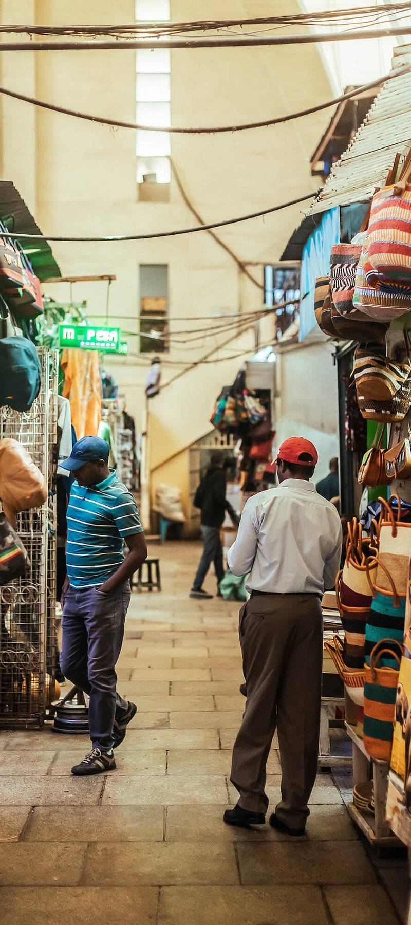 Maasai market alley.