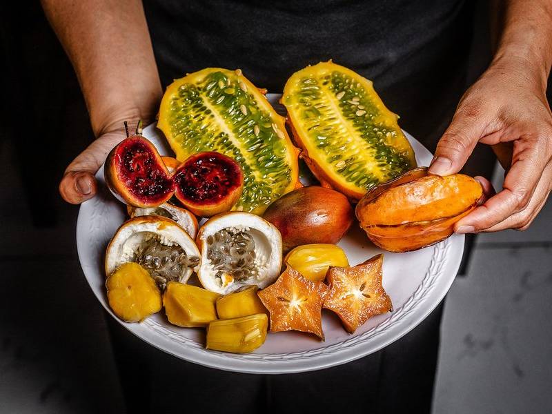 Swahili fruit plate.