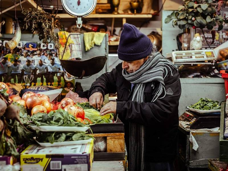 Market vegetables.
