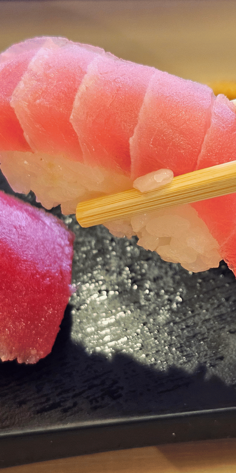Tuna nigiri.