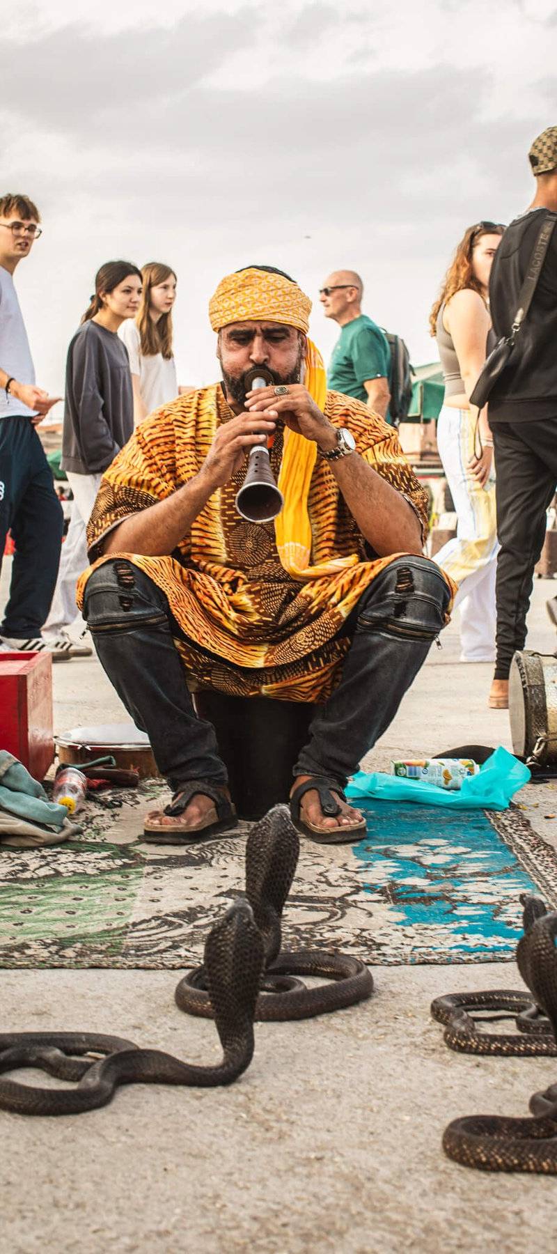 Snake charmer.