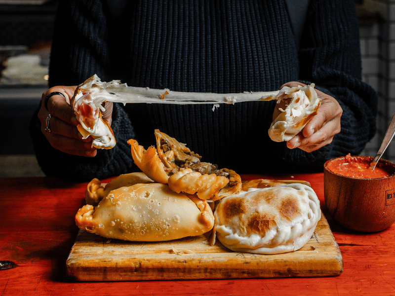 Baked empanadas.