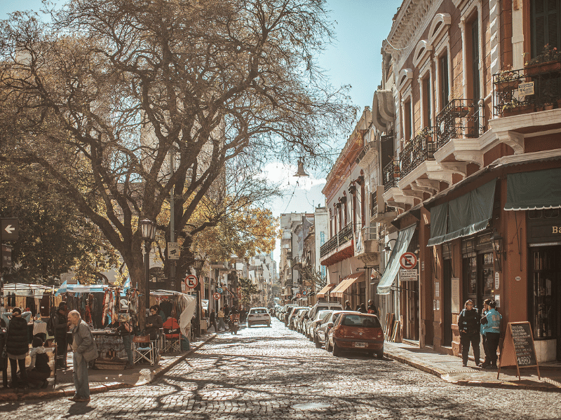 Boulevard in autumn.