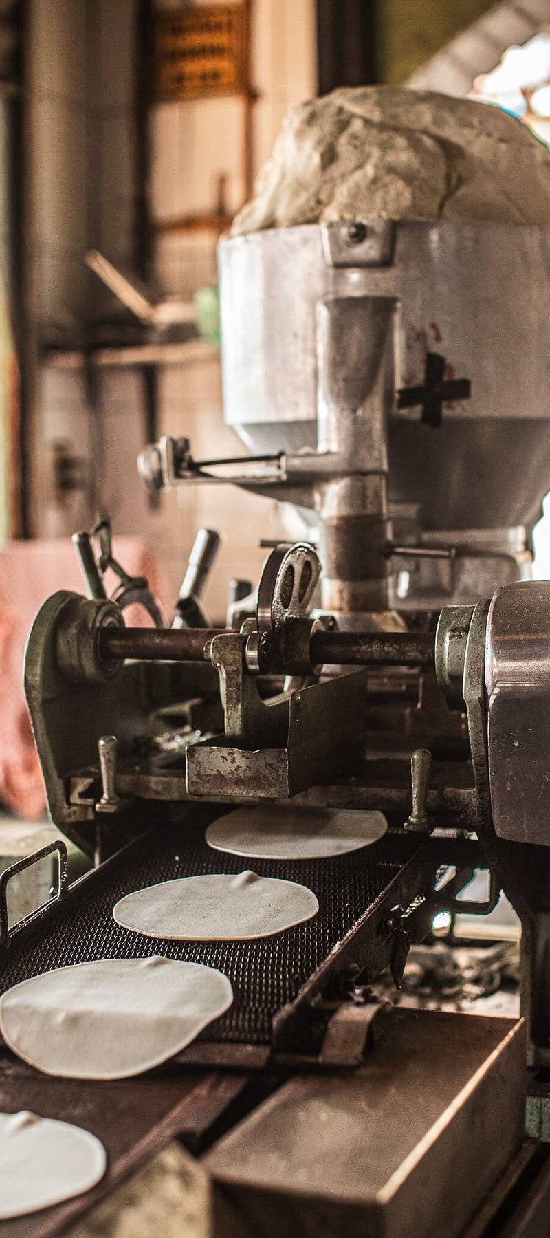 Tortilla-press machine.