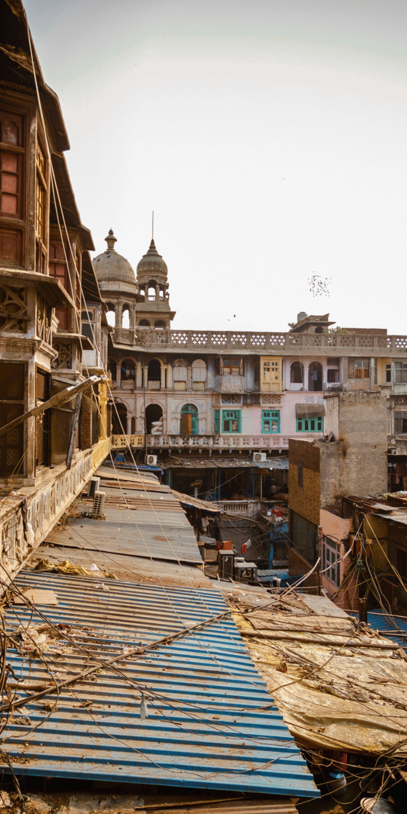 Old town rooftops.