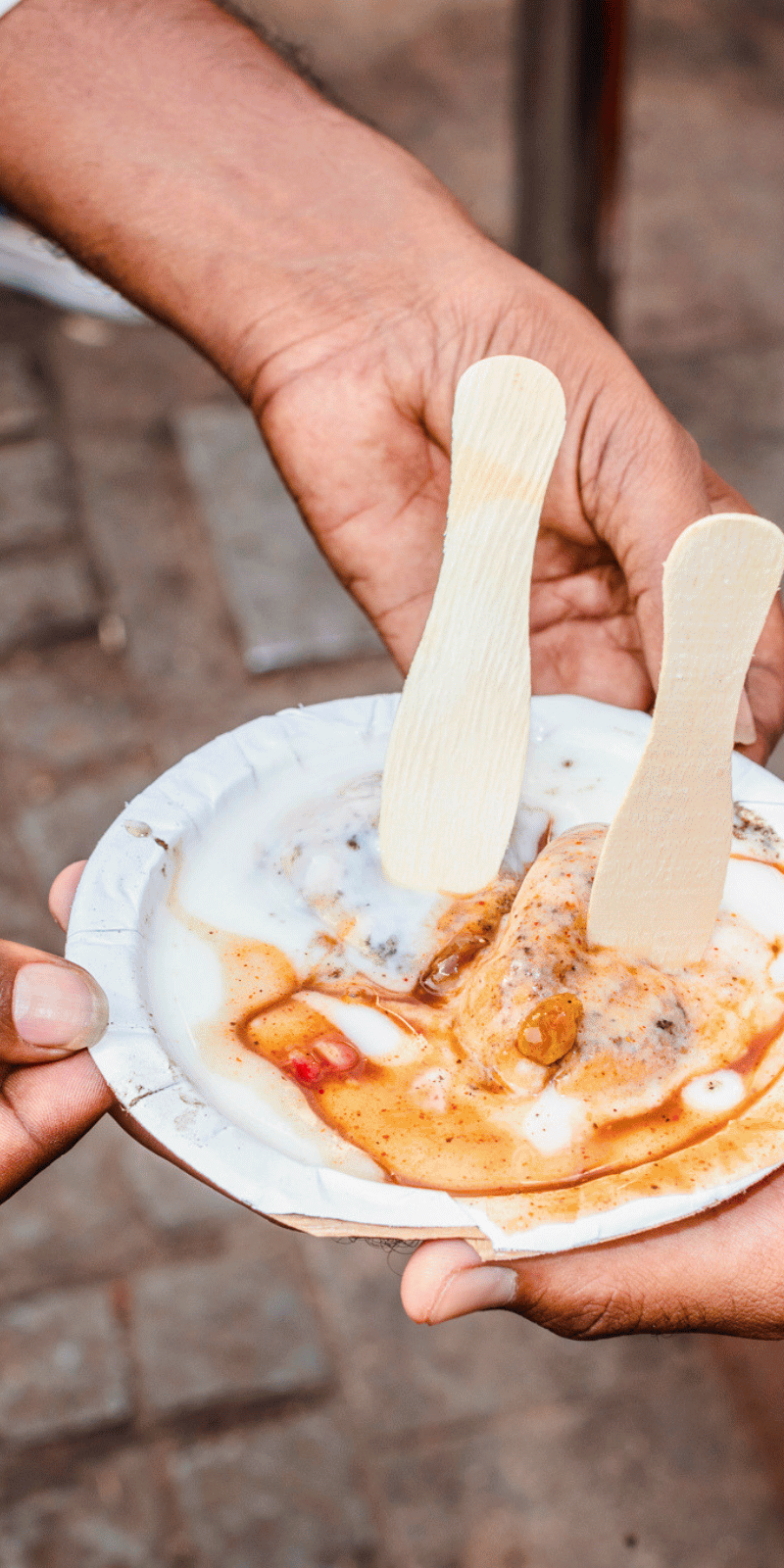 Yogurt dahi bhalla.