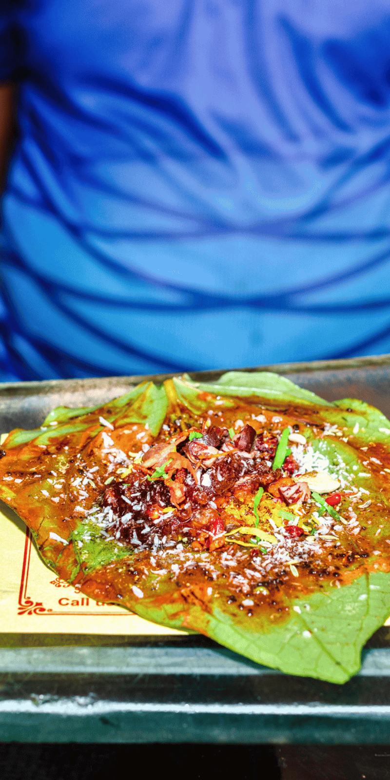 Betal leaf paan.