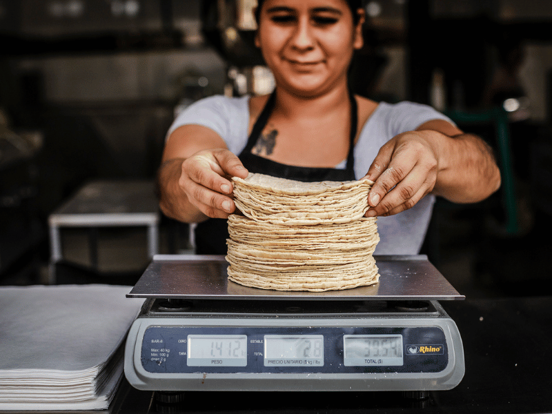 Warm tortillas.
