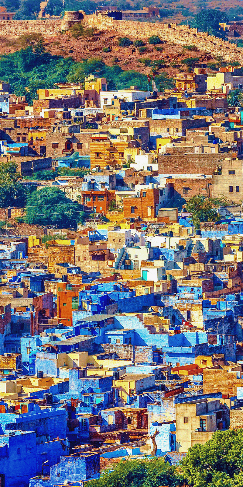 View over the Blue City.