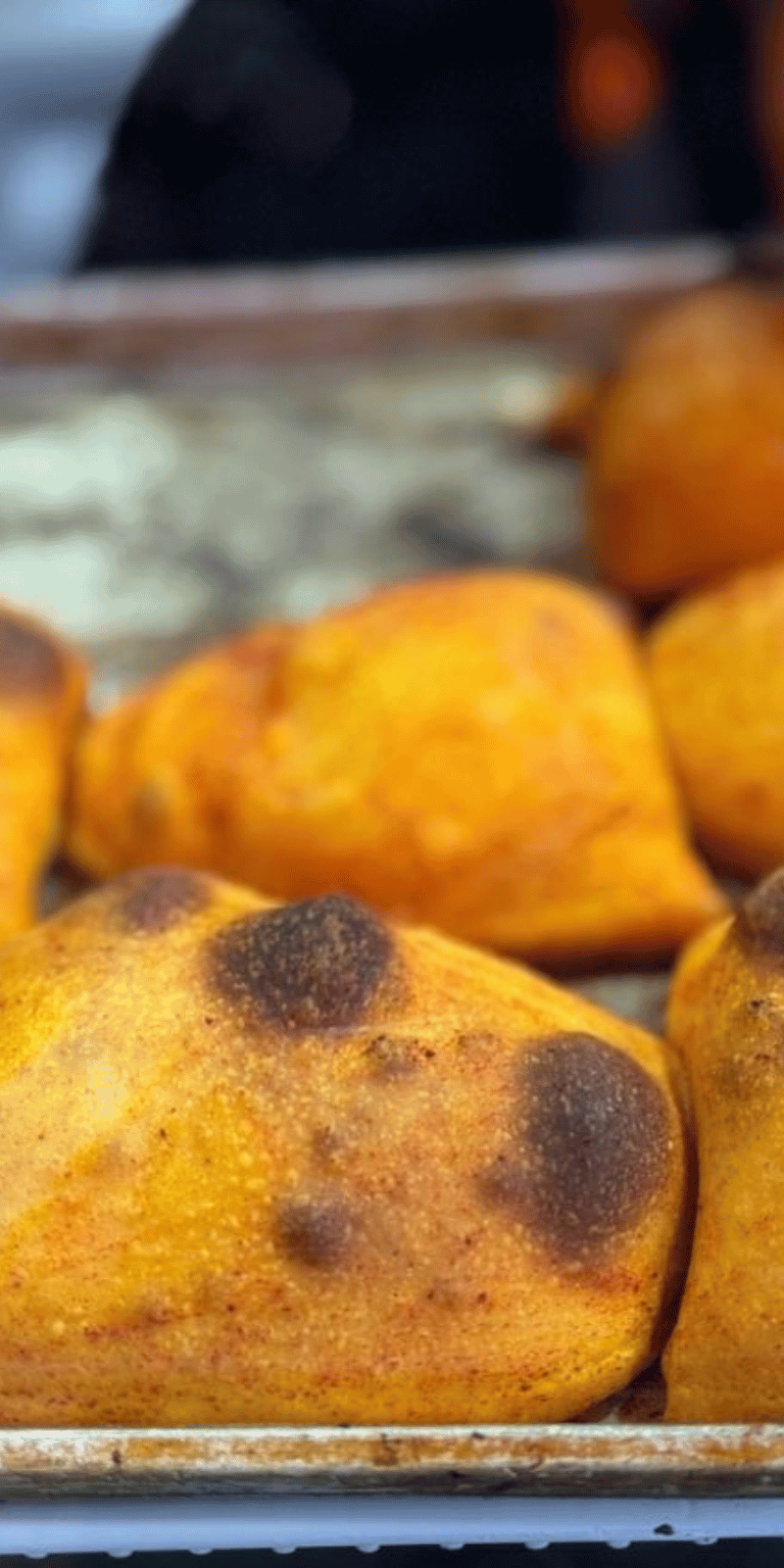 Golden salteñas.