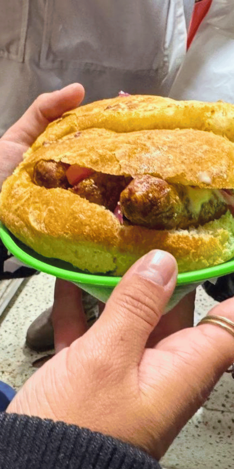 Choripán.