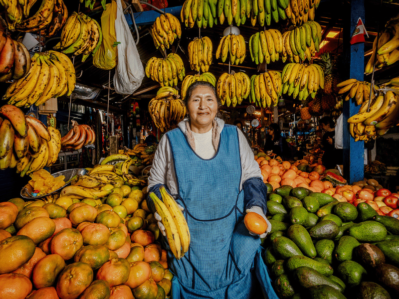 Fruit vendor.