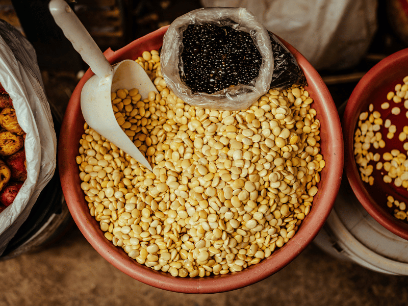 Split peas.