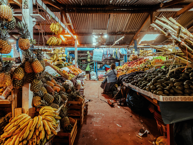 Fruit vendors.