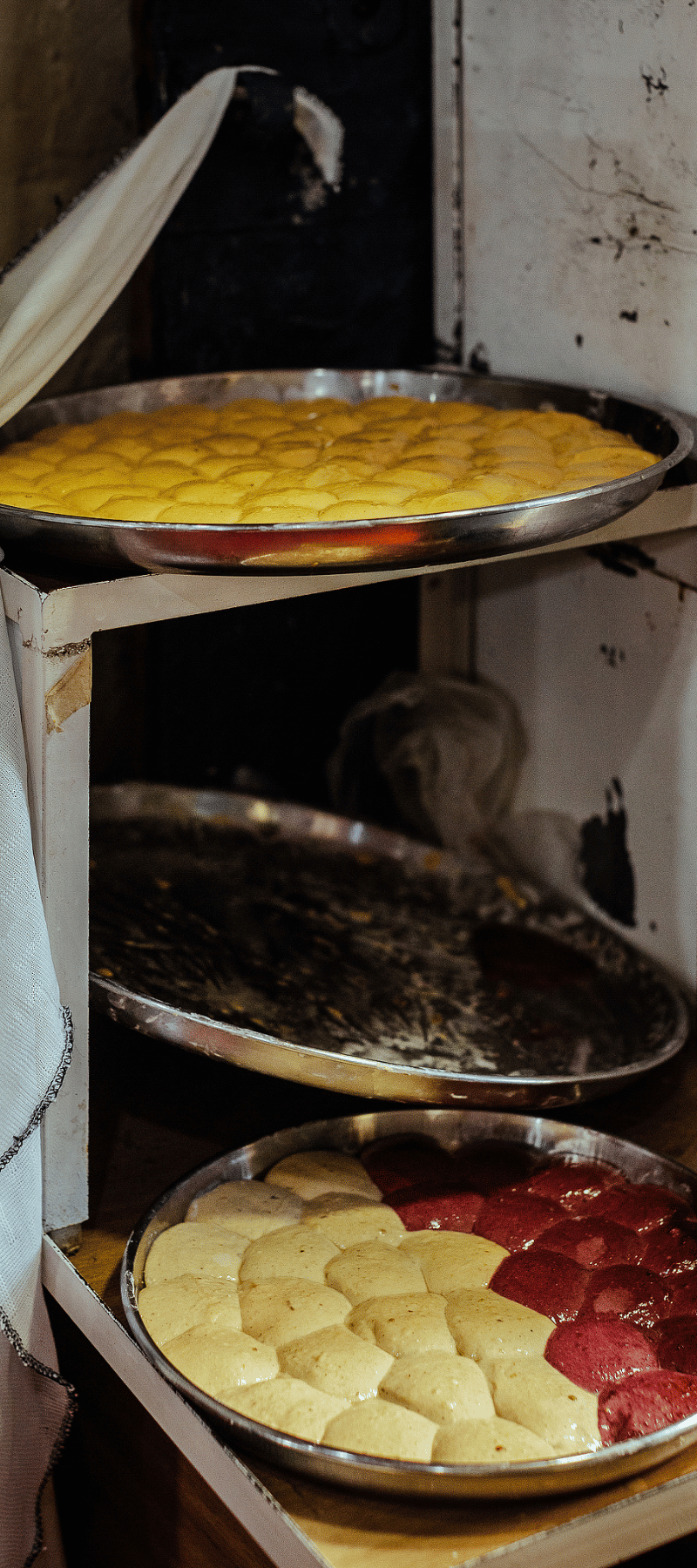 Waiting for the fryer.