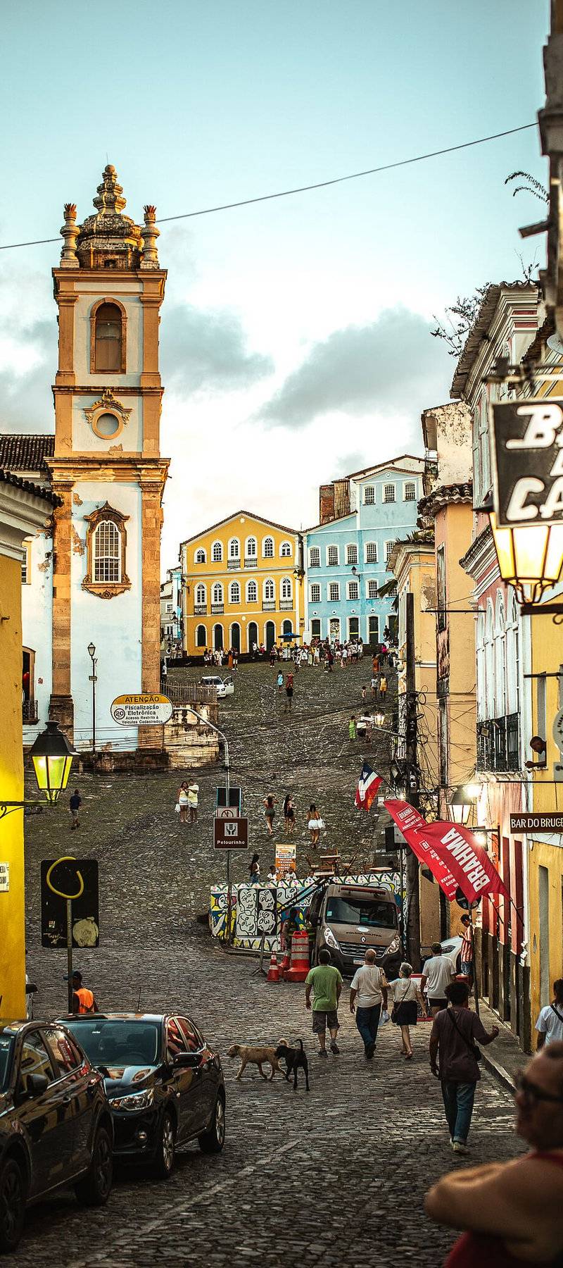 Hilly Salvador streets.