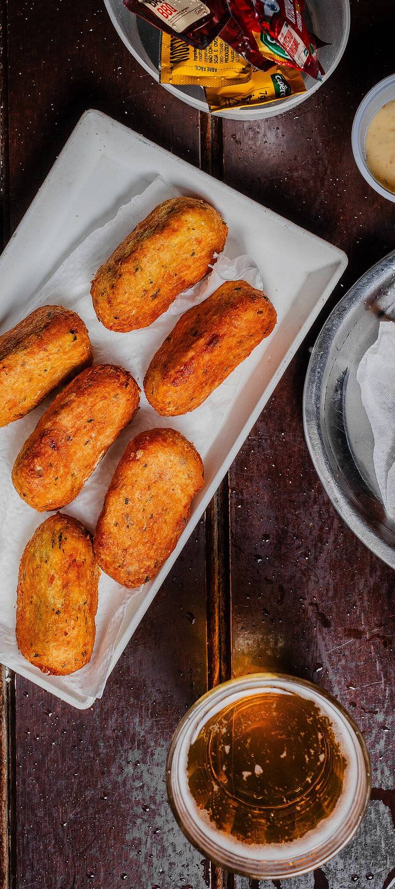 Bolinho de bacalhau.