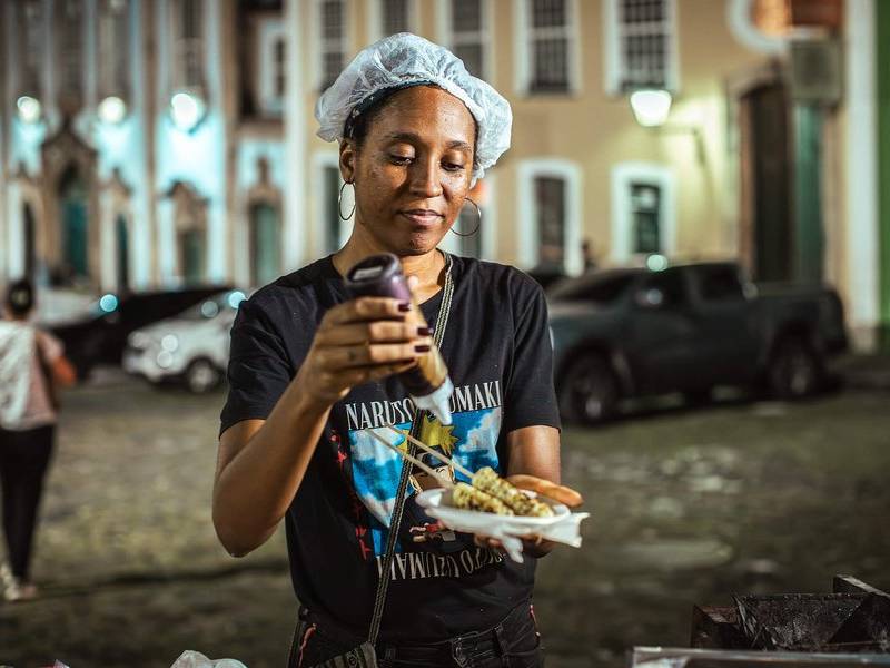 Street side queijo coalho.