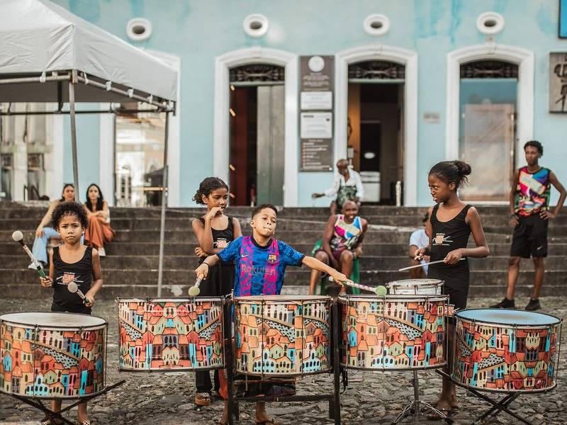 Pelourinho drum kids.
