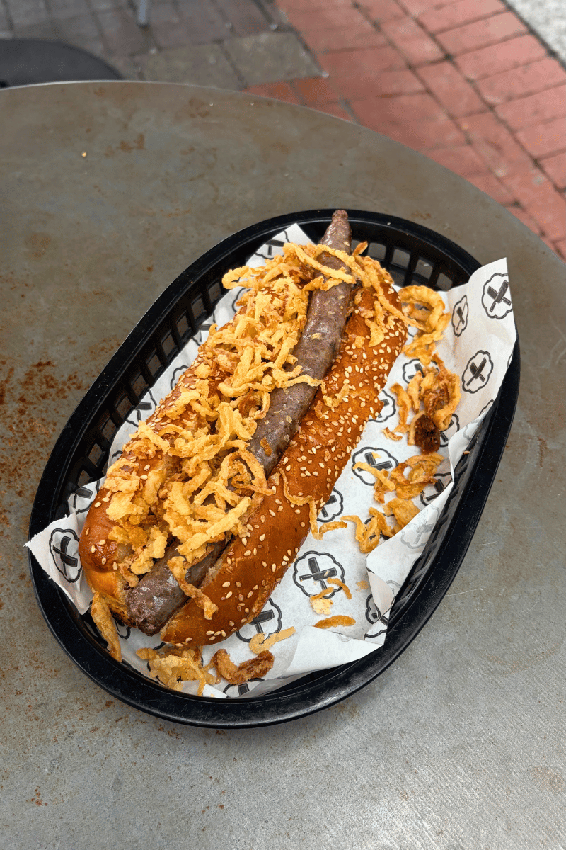 The iconic boerewors roll.