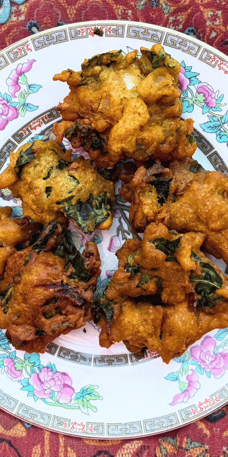 Crisp spinch daltjies fritters.