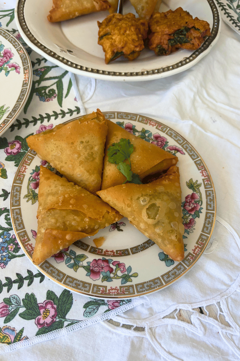 Beef samosas.